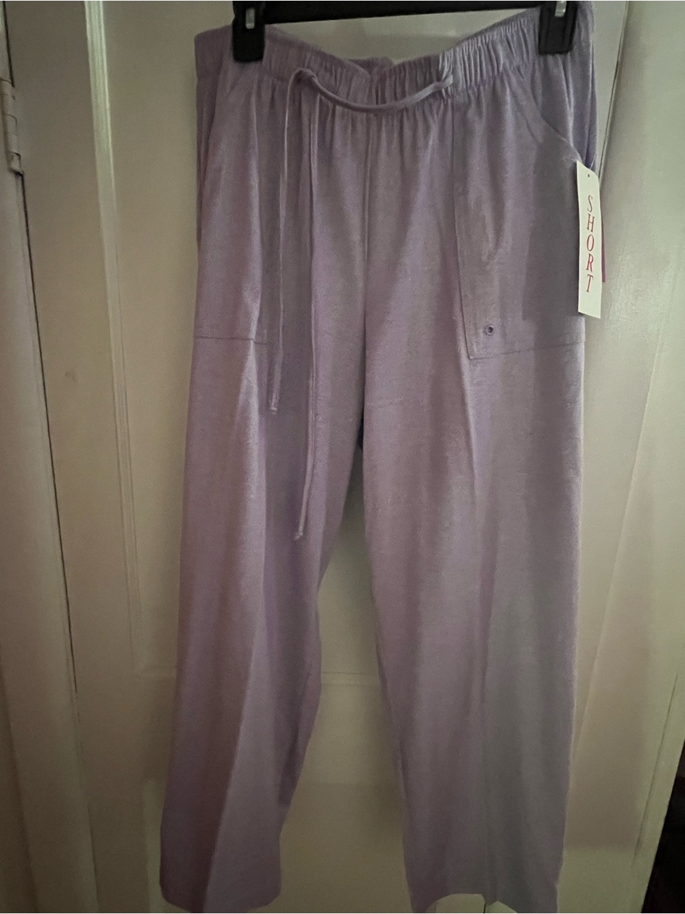 Cathy Daniels Lavender Knit Pull-On Shorts